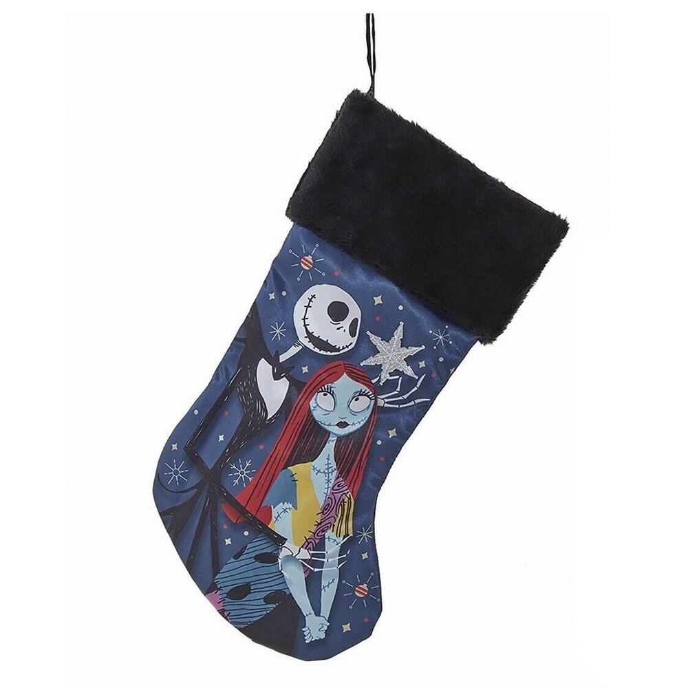 NWT Disney Nightmare Before Christmas Jack & Sally Stocking Holiday Kurt Adler